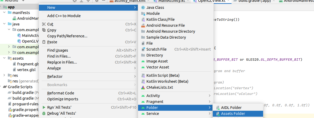 Create directory in Android Studio