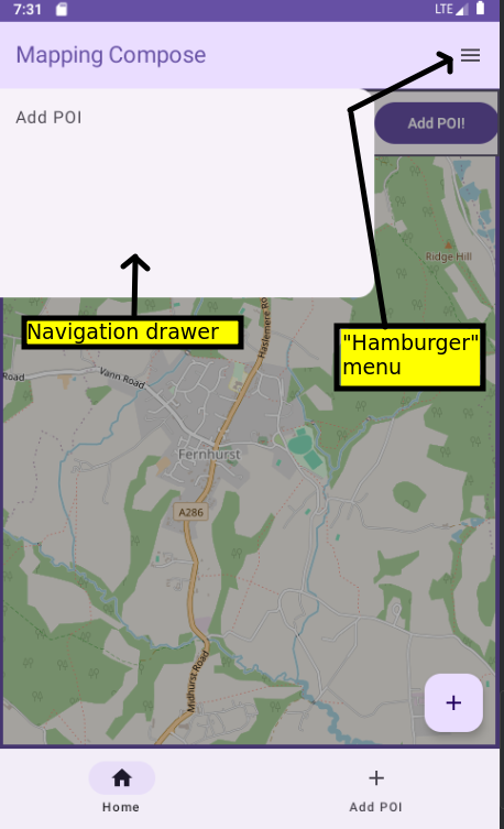 Navigation drawer